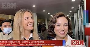CARINA RICO es una madre increíble dicen sus hijos Fiona y Luca Palomo