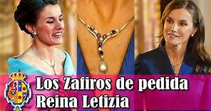 Las joyas de pedida de la Reina Letizia de España: Los Zafiros