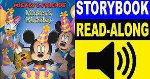 Mickey & Friends Read Along Story book | Mickey's Birthday | Read Aloud Story Books for Kids