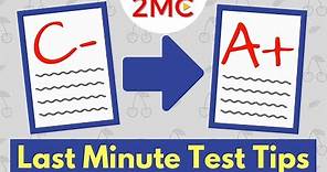3 Last Minute Test Taking Strategies that WORK! | Exam and Test Prep
