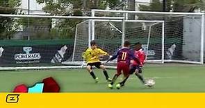 Gol espectacular del jugador de l'aleví A Iker Almena