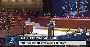 Marija Pejčinović Burić addresses PACE