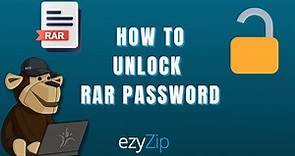 How To Unlock RAR Password (4 Methods)