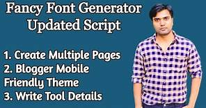 Fancy Font Generator Updated Script | Fancy Text Generator For Instagram Twitter Facebook - Blogger