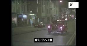 1980s Daimler Limousine Through London Streets, Evening from 35mm