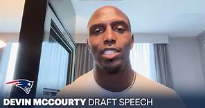 Devin McCourty Speech to Drake Maye | Patriots 2024 First Round NFL Draft Pick