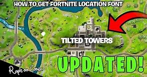 How to get the Fortnite Font for Fortnite Map Concepts Ibis Paint X (UPDATED)