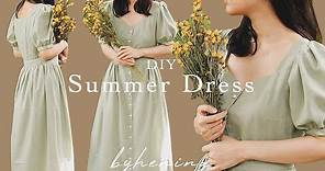 DIY Summer Dress 🌞🌿 | Easy Summer Dress for Beginners | FREE PATTERNS