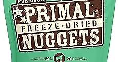 Primal Freeze Dried Dog Food Nuggets, Chicken; Complete Balanced Meal, Topper or Treat; Premium, Healthy, Grain Free, High Protein Raw Dog Food, 14 oz