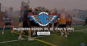 Highlights | McDonogh School vs. St Paul's | 2023 Lacrosse