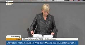 Bundeshaushalt 2013: Gesine Lötzsch (Die Linke)