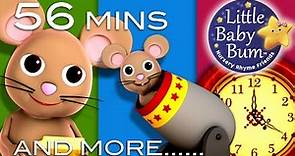 Hickory Dickory Dock | Plus Lots More Nursery Rhymes | 56 Minutes Compilation from LittleBabyBum!
