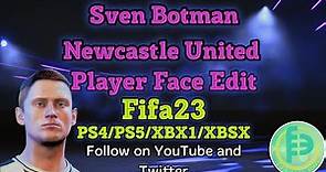 How to make Sven Botman Newcastle United Player face creation FIFA 23
