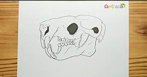 HOW TO DRAWING RAT SKULL