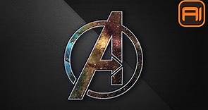 Quick tutorial how to easy design the Avengers logo vector using Adobe Illustrator | Bassito