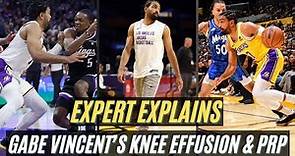 Lakers Medical Expert Explains Gabe Vincent’s Knee Effusion & PRP