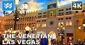[4K] Grand Canal Shoppes at Venetian Hotel in Las Vegas USA - Walking Tour & Travel Guide 🎧