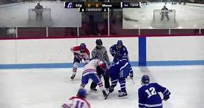 3 Camera View - CUMBERLAND vs MOUNT SAINT CHARLES ACADEMY - Rhode Island High School Hockey