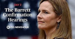 WATCH: Judge Amy Coney Barrett Supreme Court confirmation hearings - Day 2