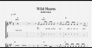 Wild Hearts by Keith Urban - Guitar Play Along with Tab