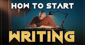 How to Start Writing your Screenplay