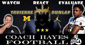 Tavierre Dunlap Highlights - He is committed to the University of Michigan #GoBlue (WRE)