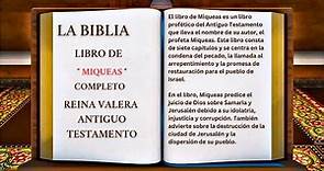 ORIGINAL: LA BIBLIA LIBRO DE " MIQUEAS " COMPLETO REINA VALERA ANTIGUO TESTAMENTO