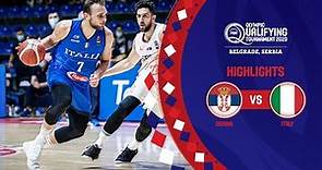 Serbia - Italy | Finals | Full Highlights - FIBA Olympic Qualifying Tournament 2020