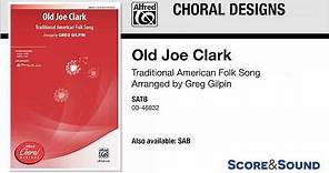 Old Joe Clark, arr. Greg Gilpin – Score & Sound