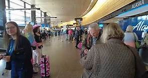 Walking Seattle–Tacoma International Airport (SEA) : Check-In, Rental Car Shuttle, Subway, All Gates
