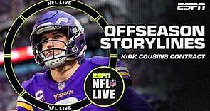 Offseason storylines: What's next for Justin Fields? + Kirk Cousins contract | NFL Live