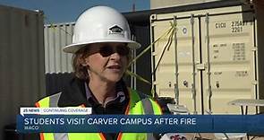 Students visit new G.W. Carver Middle School construction site, speak with crews