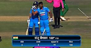 Sanju Samson 1st ODI Century Highlights | Sanju Samson 100 against south africa | Sanju 100 INdvsSA