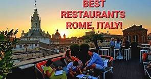 Where to Eat in Rome! Best Restaurants Food Tour in Rome, Italy!