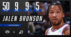 Jalen Brunson CAREER-HIGH 50 👏 Makes Knicks history in win vs. Suns | NBA on ESPN