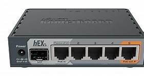 Roteador MikroTik RouterBOARD hEX S RB760iGS cinza 100V/240V - R$ 540