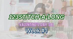 123Stitch.com - Valentine's Day 123STITCH-A-LONG - Week #1 - Border & Snow Flakes