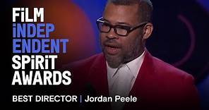 JORDAN PEELE wins Best Director for GET OUT at the 2018 Film Independent Spirit Awards