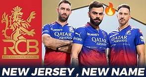IPL 2024 - RCB New Jersey || RCB name and Logo change