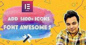 [OLD METHOD]Elementor font awesome 5 tutorial: Get 1400+ icons for free and more!