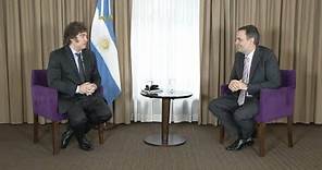 Manuel Adorni entrevista al Presidente de la Nación Javier Milei