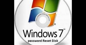 Create A Password Reset Disk Windows 7