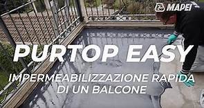 Mapei | Purtop Easy | Impermeabilizzante poliuretanico rapido per balconi e terrazze