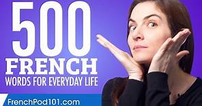 500 French Words for Everyday Life - Basic Vocabulary #25