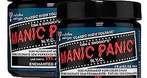 Manic Panic Enchanted Forest Hair Dye – Classic High Voltage - (2PK) Semi-Permanent Hair Color - Deep, Teal Green Shade - For Dark & Light Hair – Vegan, PPD & Ammonia-Free - For Coloring Hair