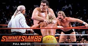 FULL MATCH - Hulk Hogan & Randy Savage vs. Andre the Giant & The Million Dollar Man: SummerSlam 1988