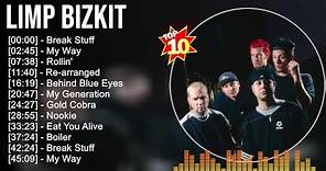 Limp Bizkit Greatest Hits ~ Top 10 Alternative Rock songs Of All Time