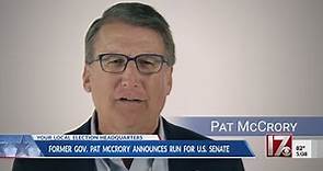 Former NC Gov. McCrory announces senate run