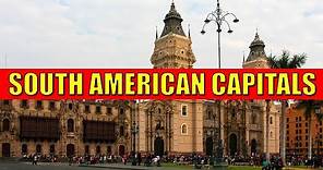 SOUTH AMERICAN CAPITALS - Learn Countries and Capital Cities of South America with Flags