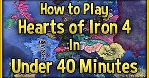 Hearts of Iron 4 Tutorial 🔴 How to Play HoI4 in Under 40 Minutes Guide! [No DLC]